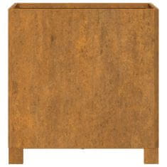 Greatstore 2 db szürke corten acél növénytartó lábbal 42 x 40 x 43 cm