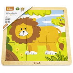 Viga Handy Wooden Lion Puzzle 9 darabos puzzle