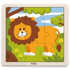 Viga Handy Wooden Lion Puzzle 9 darabos puzzle