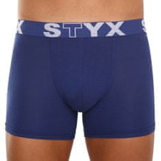 Styx 3PACK férfi boxeralsó hosszú sport gumi sötétkék (3U968) - méret L