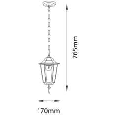 LUMILED Kerti lámpa E27 függő patina lámpás BELLIS