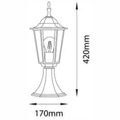 LUMILED Kerti lámpa E27 patina lámpás BELLIS 40cm