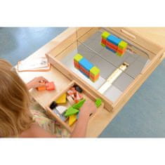 Masterkidz Montessori fából készült színes blokkok készlete 24 darabos gyermekeknek