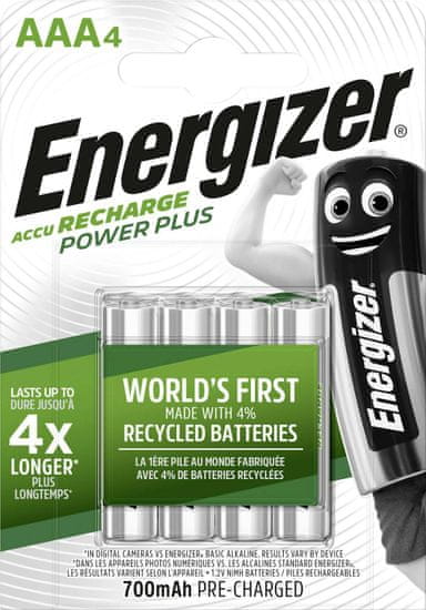 Energizer Power Plus AAA 700mAh 4db EHR015