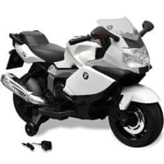 Greatstore Elektromos BMW 283 gyerek motorkerékpár 6 V fehér