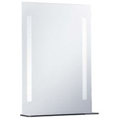 shumee LED-es fürdőszobai falitükör polccal 50 x 70 cm 