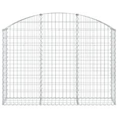 Greatstore íves horganyzott vas gabion kosár 150x30x100/120 cm