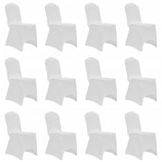 Greatstore 12 db fehér sztreccs székszoknya
