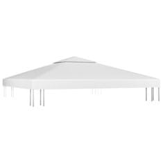 Greatstore fehér kétszintes pavilon-tetőponyva 310 g/m² 3 x 3 m