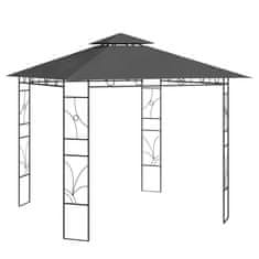 Greatstore antracitszürke pavilon 3 x 3 x 2,7 m 160 g/m²