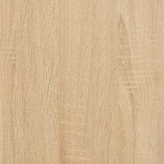 Greatstore sonoma-tölgyszínű szerelt fa monitorállvány 85 x 23 x 14 cm
