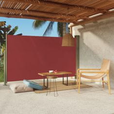 Greatstore piros behúzható oldalsó terasznapellenző 180 x 300 cm