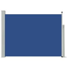 Greatstore kék behúzható oldalsó teraszi napellenző 100 x 500 cm