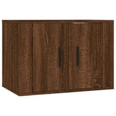 Vidaxl 2 db barna tölgy színű fali TV-szekrény 57x34,5x40 cm 3188341