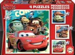 EDUCA Puzzle Cars 2, 4in1 (12,16,20,25 darab)