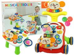 Lean-toys Interaktív babakocsi babakocsi 2in1 Piros