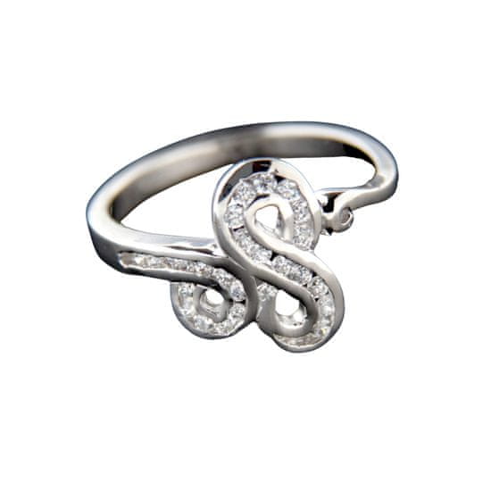 Amiatex Ezüst gyűrű 15018 + Nőin zokni Gatta Calzino Strech