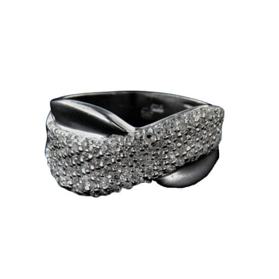 Amiatex Ezüst gyűrű 14327 + Nőin zokni Gatta Calzino Strech
