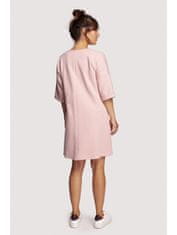 BeWear Női mini ruha Rabyang B233 púder rózsaszín XXL/3XL