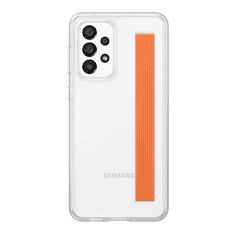 SAMSUNG Galaxy A33 5G SM-A336B, Szilikon tok, kézpánttal, átlátszó, gyári (RS114585)