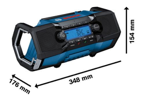 BOSCH Professional rádió GPB 18V-2 C akkumulátor nélkül (0.601.4A3.000)