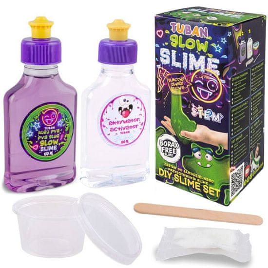 RAMIZ Tuban Slime zselé készlet, DIY, foszforeszkáló