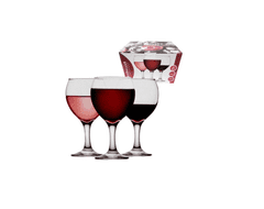 RAMIZ Üveg vörösboros pohár készlet -6 db -210ml