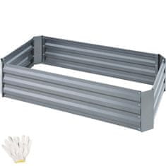 tectake Pimpinella 200l galvanizált magasított ágyás 120x60x30cm