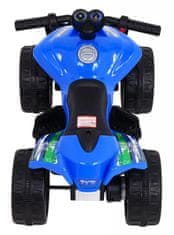 RAMIZ NOVOKIDS Mini Monster Elektromos ATV akkumulátorral gyerekeknek, hossza 70 cm, 3-6 év, max 30 kg, 6V, kék