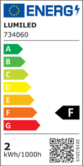 LUMILED Kerti lámpa LED fénylánc 15m GIRLANDA MALUS 15x E27 + 15x LED izzó 2W 3000K Meleg fehér