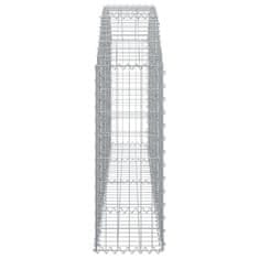 Greatstore íves horganyzott vas gabion kosár 200x30x80/100 cm