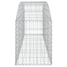 Greatstore íves horganyzott vas gabion kosár 200x50x60/80 cm