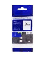 PrintLine kompatibilis szalag Brother TZE-521, 9mm, fekete nyomtatás/kék hátlap