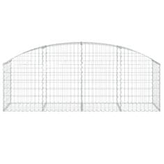 Greatstore íves horganyzott vas gabion kosár 200x50x60/80 cm