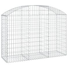 Greatstore íves horganyzott vas gabion kosár 150x50x100/120 cm