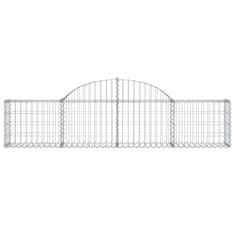 Greatstore íves horganyzott vas gabion kosár 200x30x40/60 cm