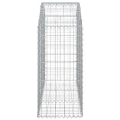 Greatstore íves horganyzott vas gabion kosár 150x50x100/120 cm