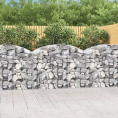 Greatstore íves horganyzott vas gabion kosár 150x50x100/120 cm