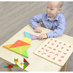 Masterkidz Masterkidz Montessori Oktatási Puzzle Tangram számok Montessori