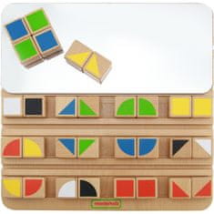 Masterkidz Mirror Reflections színes blokkok Montessori oktatási tábla