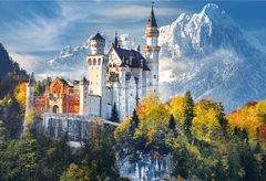 Trefl 2in1 puzzle készlet Neuschwanstein kastély ősszel 1500 darab ragasztóval