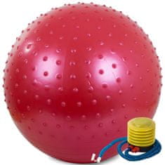 Verk gimnasztikai labda pumpával 55 cm piros