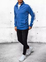 Dstreet Férfi cipzáras pulóver Jinpa kék XL