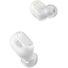 BASEUS Bluetooth sztereó fülhallgató, v5.0, TWS, töltőtok, zajszűrővel, LED-es kijelző, Encok WM01 Plus, fehér (RS115346)