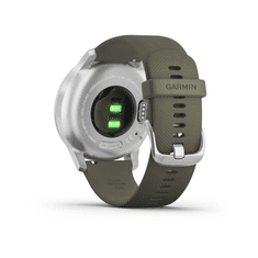 Garmin Vivomove Style okosóra ezüst, mohazöld szilikon szíjjal (010-02240-21) (G010-02240-21)