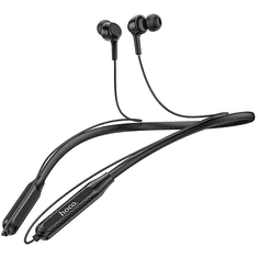 Bluetooth sztereó fülhallgató, v5.0, sportoláshoz, mikrofon, mágneses, Hoco ES51 Era, fekete