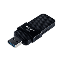 PNY Pen Drive 16GB Duo Link OTG Micro USB3.0 Fekete (P-FD16GOTGSLMB-GE) (P-FD16GOTGSLMB-GE)