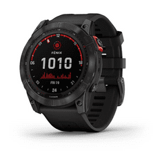 Garmin Fenix 7X Solar okosóra Palaszürke, fekete színű szilikon szíjjal (010-02541-01) (010-02541-01)