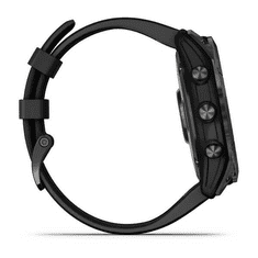 Garmin Fenix 7X Solar okosóra Palaszürke, fekete színű szilikon szíjjal (010-02541-01) (010-02541-01)