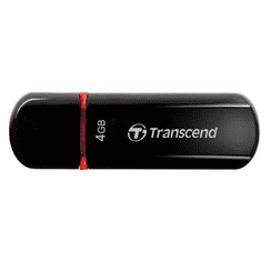 Transcend Pen Drive 4GB JetFlash F600 (TS4GJF600) fekete USB 2.0 (TS4GJF600)
